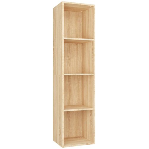 Maison Chic Knjižna omara - Knjižni regal sonoma hrast 36x30x143 cm iverna plošča, (21724946) Cene