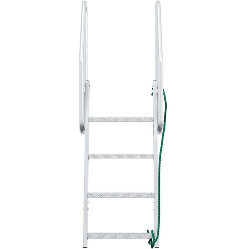 VidaXL ljestve za dok ostalo srebrno 58 x 77 x 166 cm aluminij Slike