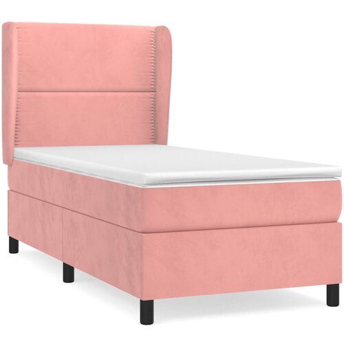 Box spring krevet s madracem ružičasti 90x190 cm bar&amp;scaron;unasti Slike