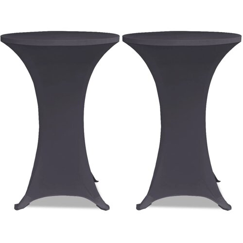  Rastezljivi Stolnjak 2 kom 70 cm Antracit boja Slike