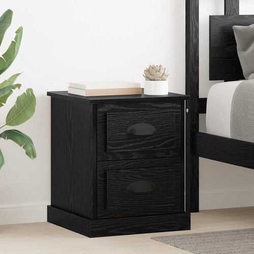  Noćni ormar s ladicama 2 pcs Crni hrast 39 x 39 x 47.5 cm Cijene