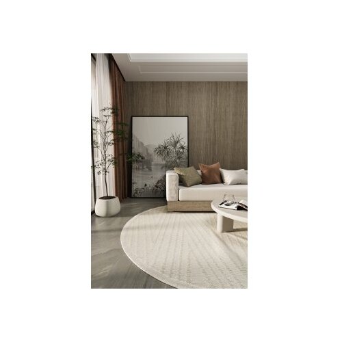 Conceptum Hypnose newyork 3105 okrugli tepih u krem boji 100 cm ( 860BLN3746) Cene
