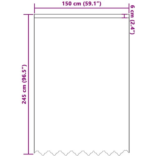  Čipkasta zavjesa sa zavjesama Bijelo 245x150cm Poliester Slike