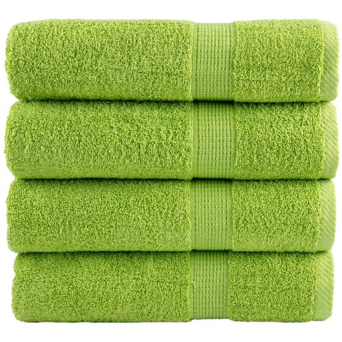 VidaXL Premium brisače SOLUND 4 kosi zelena 70x140 cm 600 g/m2, (21410132) Slike