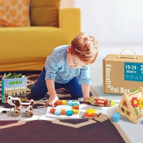 Tooky Toy Leseni Montessori izobraževalni set - 25 kosov Cene