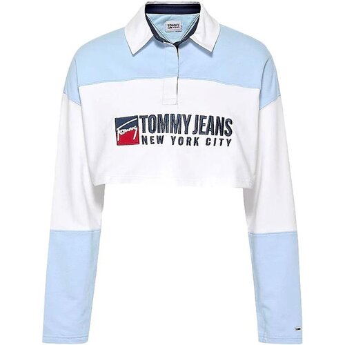 Tommy Jeans Majice s kratkimi rokavi POLO CORTO AZUL MUJER DW0DW13430 Bela Slike