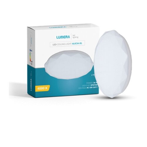  Led stropna svjetiljka alicia-xl (&oslash; x v: 500 x 70 mm, bijele boje, hladna bijela) Cijene