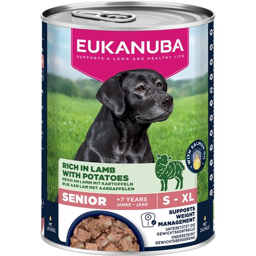 Eukanuba Senior bogata janjetinom s krumpirom - 24 x 400 g Slike
