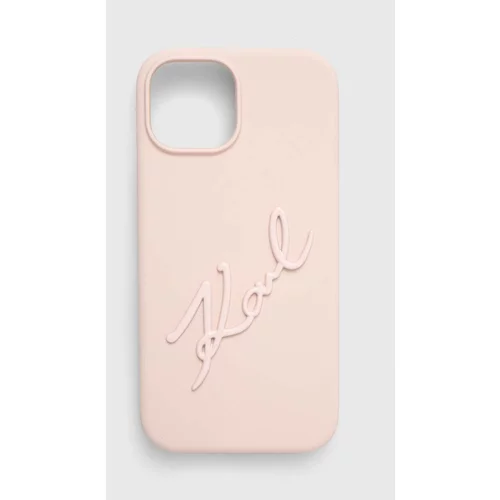 Karl Lagerfeld Etui za telefon iPhone 15 / 14 / 13 6.1'' roza barva