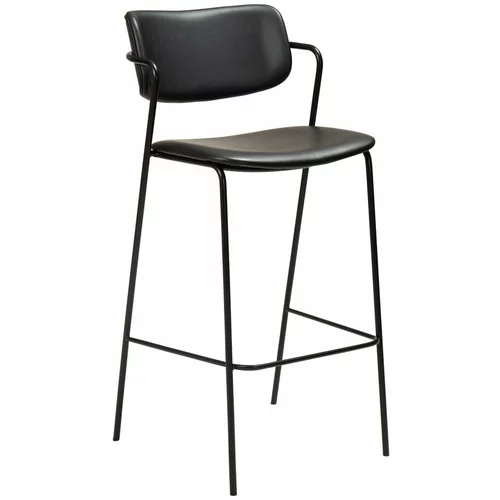 DAN-FORM Denmark Crna barska stolica od imitacije kože Zed, visina 107 cm