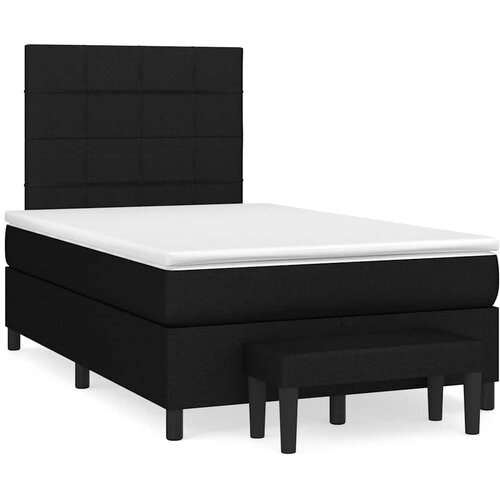  box spring s madracem crni 120 x 190 cm od tkanine Cijene