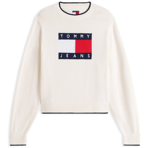 Tommy Jeans Ženski džemper DW0DW22316, Beli Cene