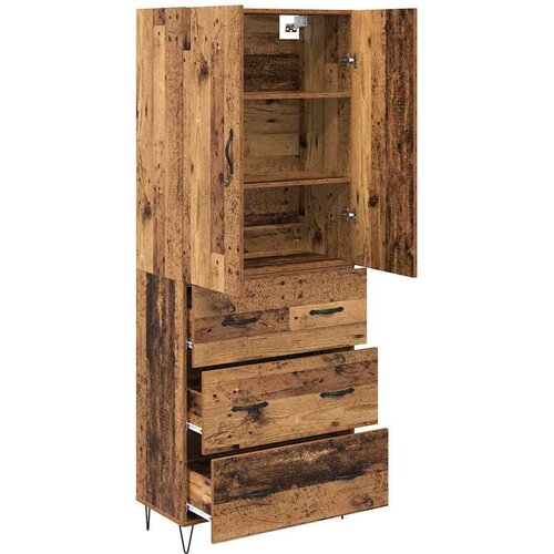  Highboard 2 kom. Staro drvo 69,5 x 34 x 180 cm Slike