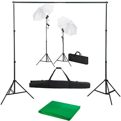 The Living Store komplet za fotografski studio z ozadjem, svetilkami in dežniki - studijski komplet, (21831217) Cene