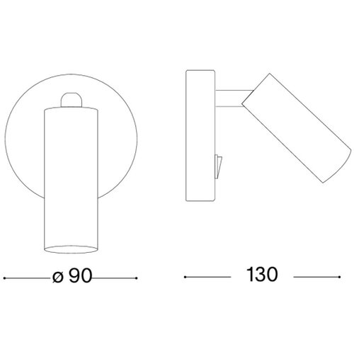 Ideal Lux led zidna usmerena svetiljka page LED/3W/230V cri 90 bela Slike