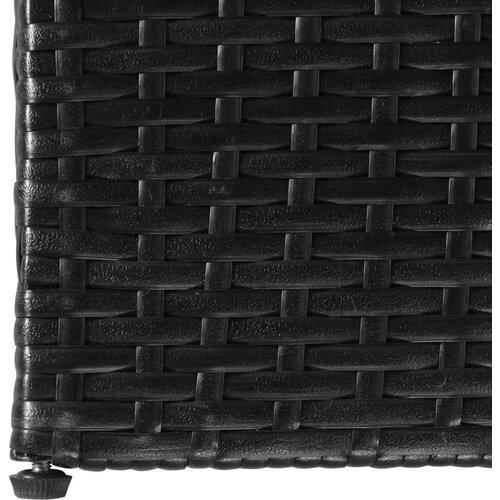VidaXL Vrtna kutija za pohranu crna 150 x 100 x 100 cm od poliratana Slike