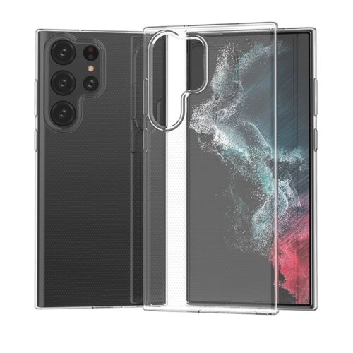 Clear Case 1,8 mm silikonski ovitek za Samsung Galaxy S23 Ultra 5G - prozoren Slike