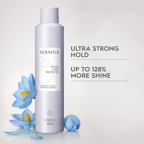 Kerasilk Styling Ultimate Hold Hairspray lak za lase ultra močna fiksacija 300 ml Slike