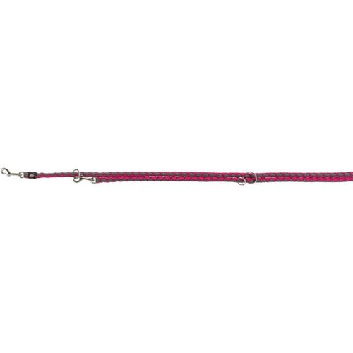 Trixie Povodec Cavo prilagodljiv S-M 200 cm/fi-12 mm temno roza/siva Cene