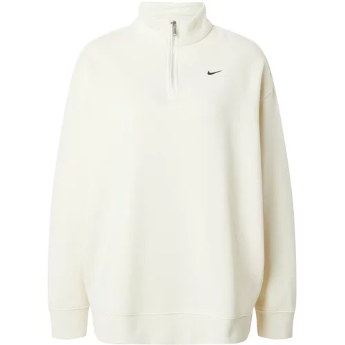Nike Sportswear Sweater majica crna / vuneno bijela