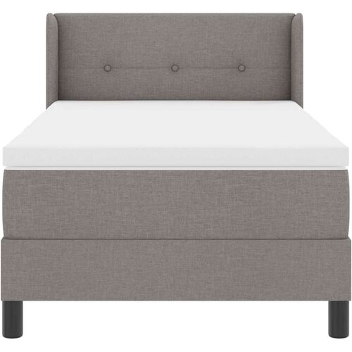  Krevet s opruga kutije Sivo-smeđa 200 x 100 cm tkanina Slike