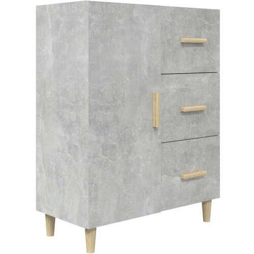  Komoda siva boja betona 69,5x34x90 cm od konstruiranog drva Slike