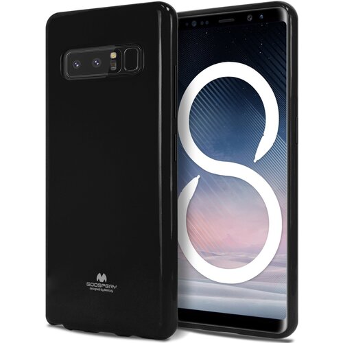  Gumijasti / gel etui Mercury Jelly Case za Samsung Galaxy Note 8 - črni Slike