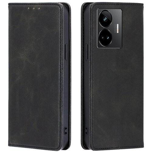 INORCO Usnjena torbica za telefon Realme GT Neo 5 5G/GT Neo 5 240W 5G/GT3 5G, stojalo za denarnico s telečjo teksturo, magnetni pokrov, (22036294) Slike