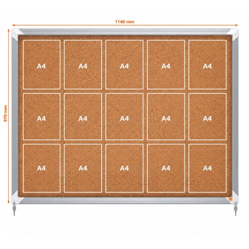  Tabla oglasna nobo notranja pluta s klučem 15xa4 1137x967mm 1915332 NOBO TABLE Slike