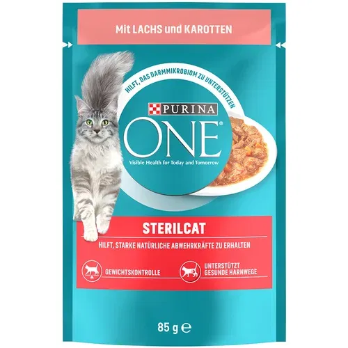 Purina One Sterilised - Losos & korenje (26 x 85 g)