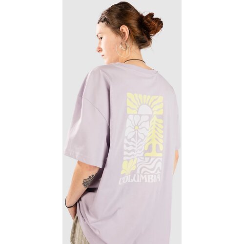 Columbia Rolling Bend Graphic Oversized T-shirt lavender pearl / flrl grve Cene