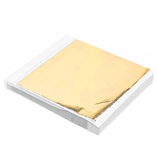 Zlatni metalik list za pozlatu 14 k 13 cm 100 listova Cene