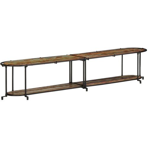 Maison Chic TV omarica - TV stojalo - Televizijska omarica 200x42x40 cm trden predelan les, (21698838) Slike