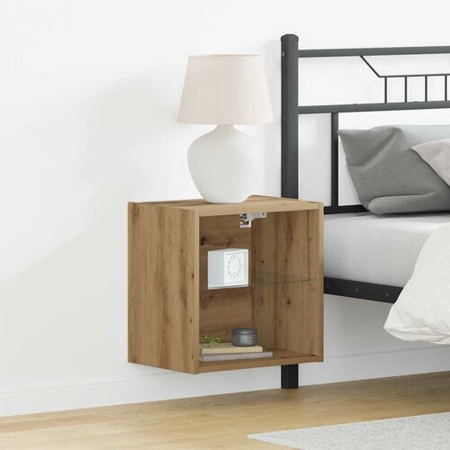  Floating Shelf with LED Light 2 pcs Smeđa 40 x 28,5 x 40 cm Cijene