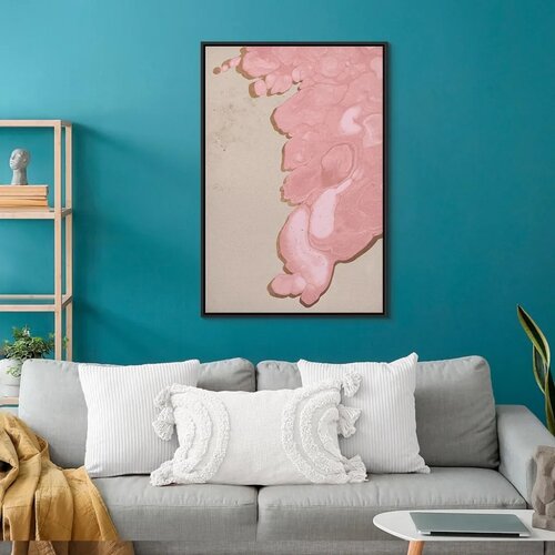  Slika - Pastel Tide (1 Part) Vertical 80x120 U crnom drvenom okviru Cene
