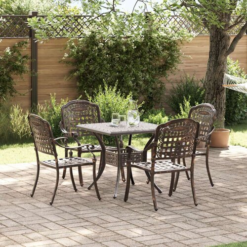  5-dijelni vrtni bistro set od lijevanog aluminija Cene