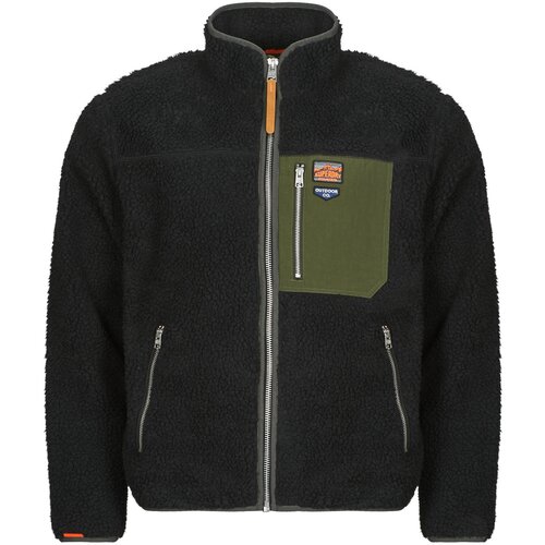 Superdry Flis FULL ZIP RETRO POLAR Črna Slike