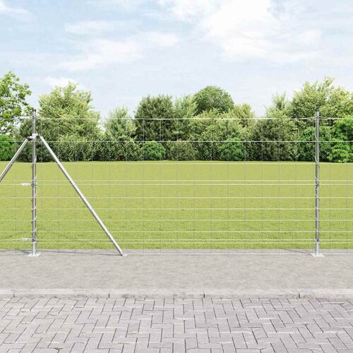 VidaXL polje ograje 1,2x25 m pocinkano jeklo Slike