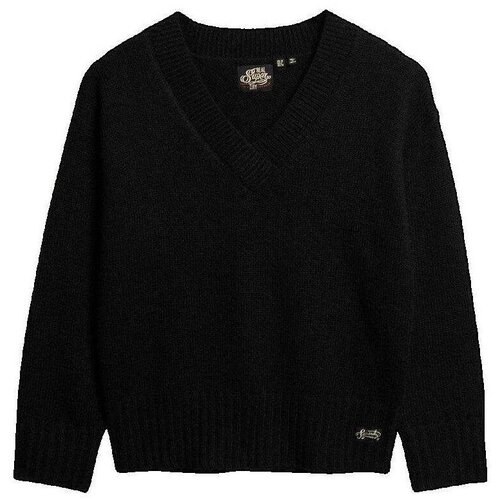 Superdry Puloverji Pull Essential col en V Črna Cene