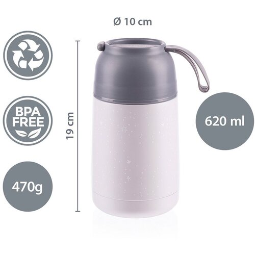 Zopa Termo boca za hranu sa silikonskim držačem 620 ml Mountains Slike