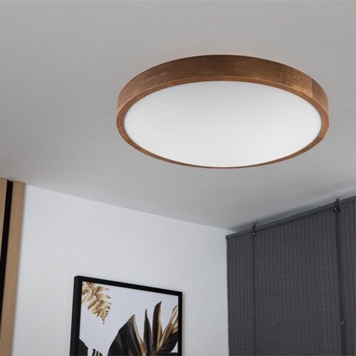  Brilagi - LED plafonsko svetlo CARVALHO SLIM 3xE27/60W/230V hrast-tre&amp;scaron;nja prečnik 47 cm Slike