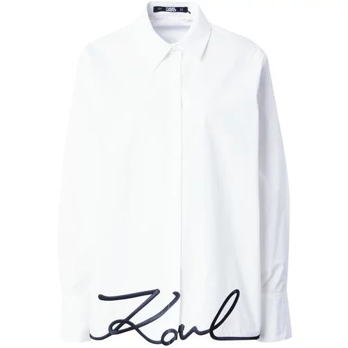 Karl Lagerfeld Bluza crna / bijela