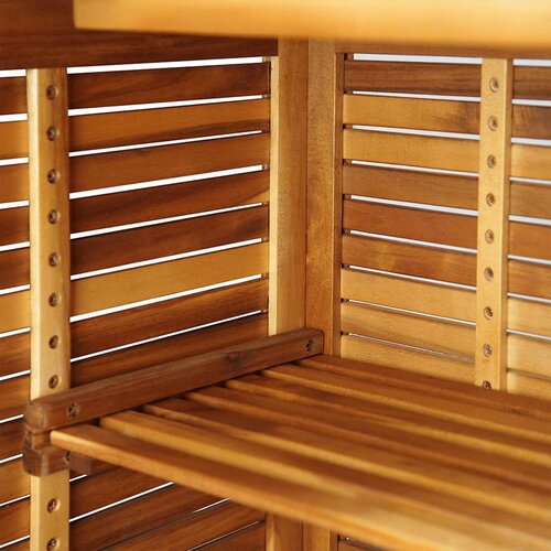  Barski stol od masivnog bagremovog drva 110 x 50 x 105 cm Slike