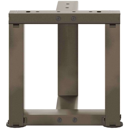  Noge za stolić T-oblika 2 kom prirodni čelik 30x25x(30-31)cm Slike