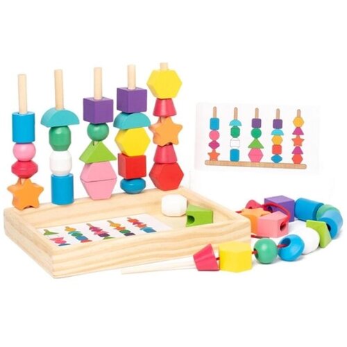 Bbo DRVENA IGRACKA SET KOCKI - UCIMO DA BROJIMO (3g+) (GB-040) Slike