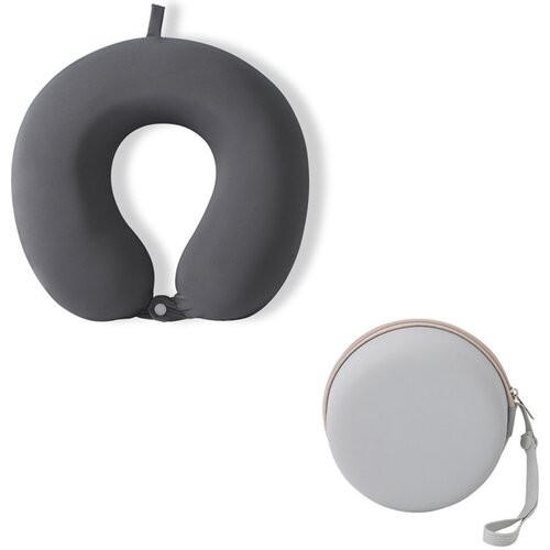 INF Spominski U-vratni vzglavnik z ledeno svilo in usnjenim etuijem Gray, (5000309271) Slike