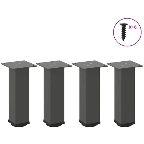 Furnova Noge za mizo za kavo 4 kosi antracit 30-32 cm jeklo, (21914524) Slike