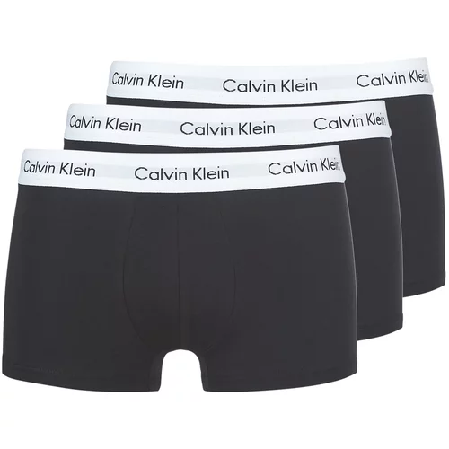 Calvin Klein Jeans COTTON STRECH LOW RISE TRUNK X 3 Crna