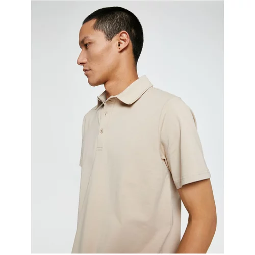 Koton Polo T-shirt - Ecru - Slim fit