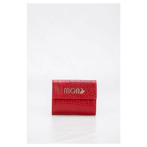 Mona ženski crveni kožni novčanik s printom 6516311-1 Slike
